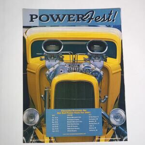 2001 Hot Rod Power Fest 1932 Ford Print Ad 03/01 Rod & Custom Magazine 8.5 x 11"
